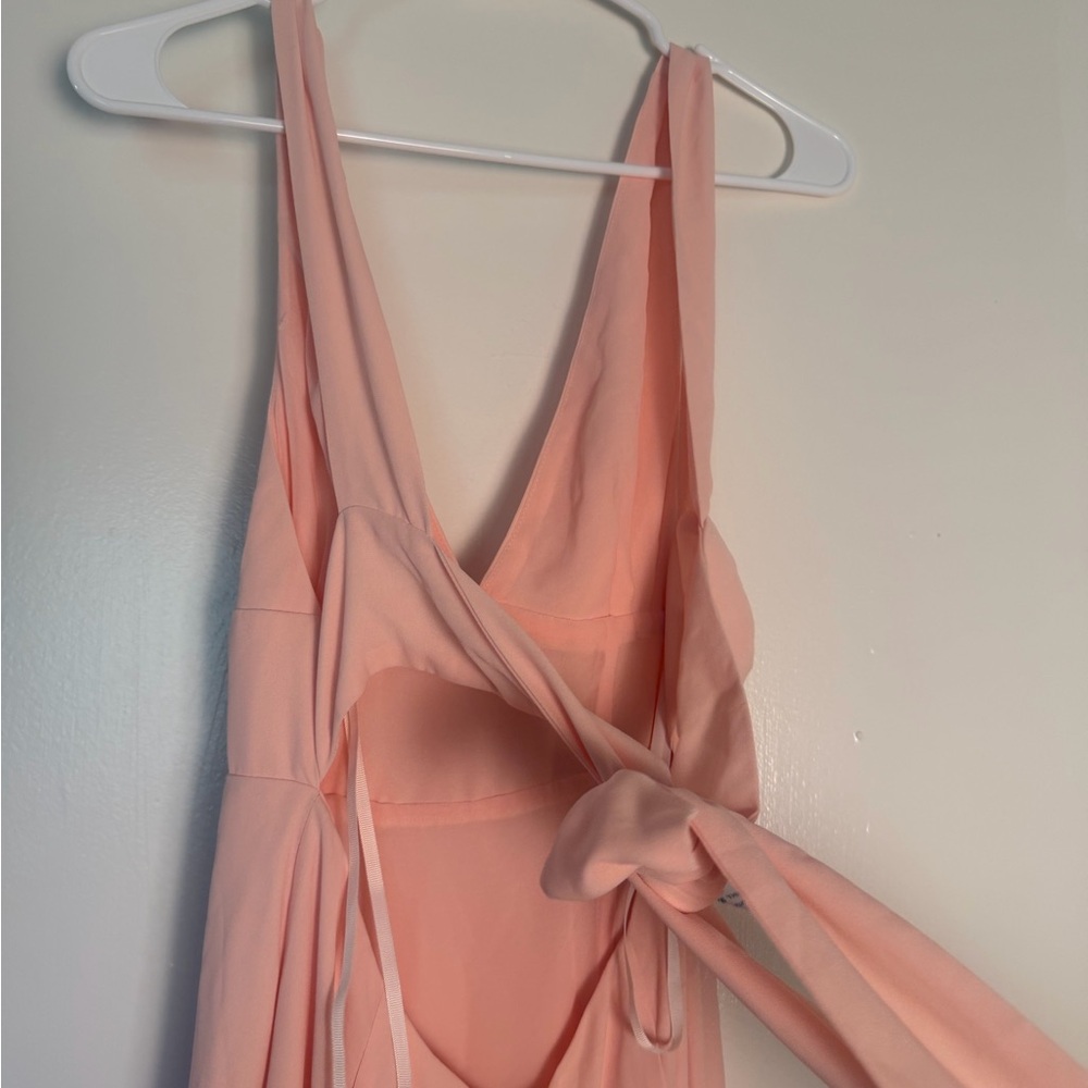 Fame and Partners Blush Pink Prom Dress - Picture 5 of 11